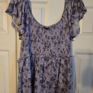Torrid Boho  Purple Top